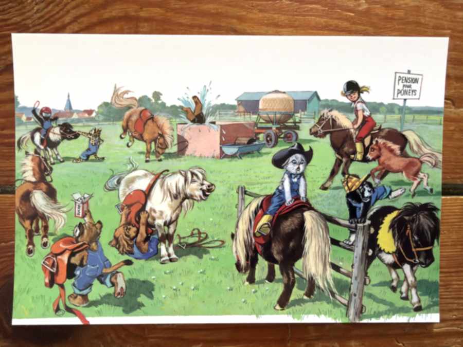 CPA Carte postale Caroline fait du cheval exposition Versailles — album de Pierre Probst