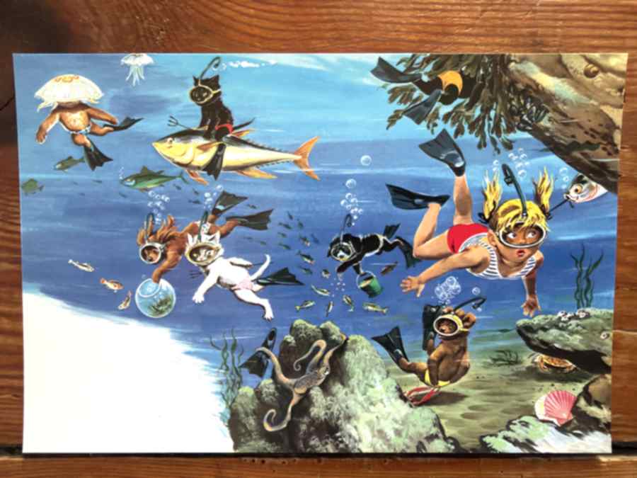CPA Carte postale Caroline à la mer exposition Versailles — album de Pierre Probst