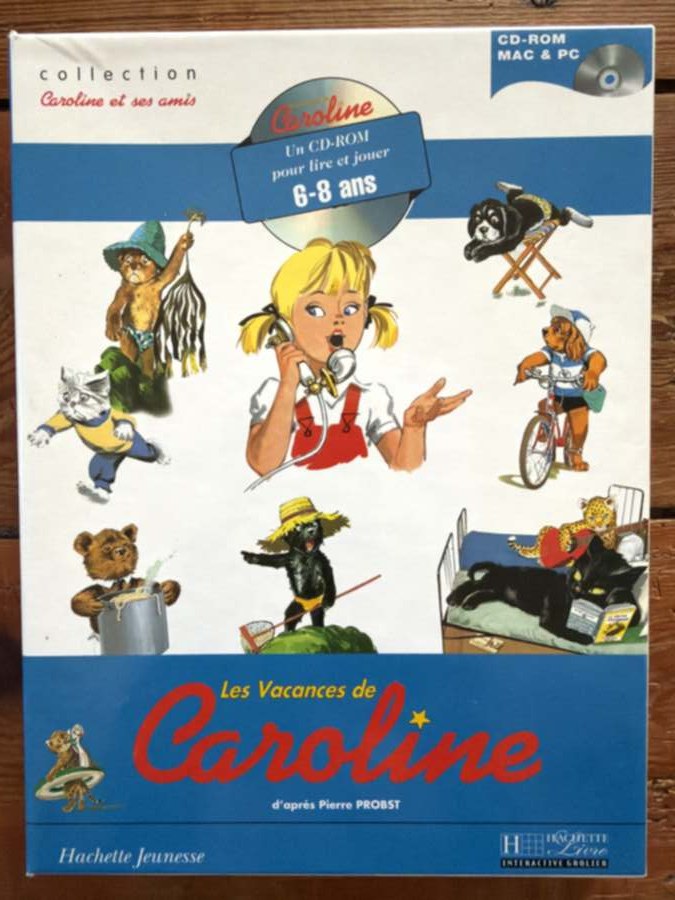 Les vacances de Caroline et ses amis CD-ROM jeu ancien joue et lis — Pierre Probst