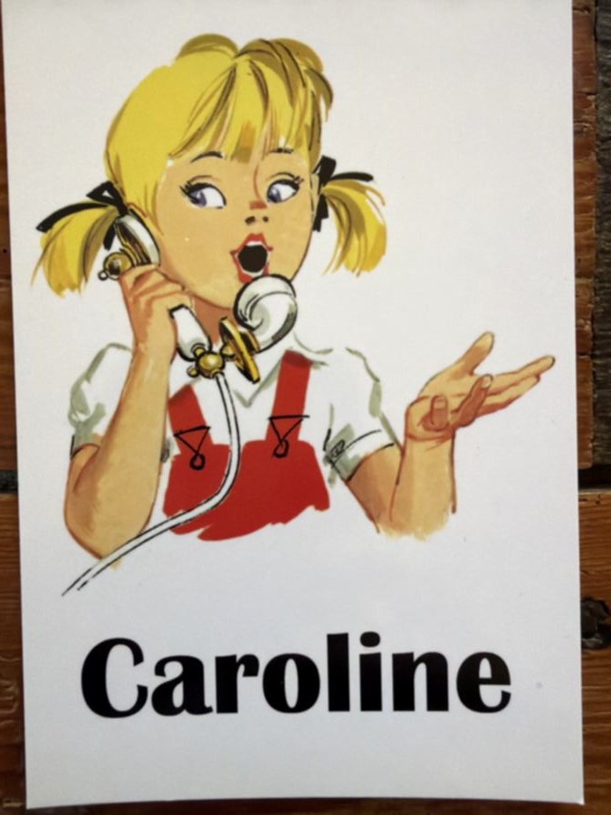 CPA Carte postale Caroline téléphone exposition Versailles — album de Pierre Probst